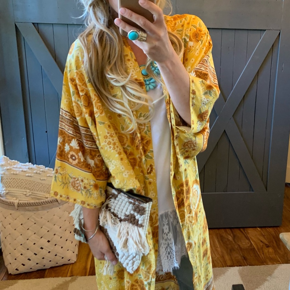 The Billings Floral Kimono Cardigan Jacket Duster